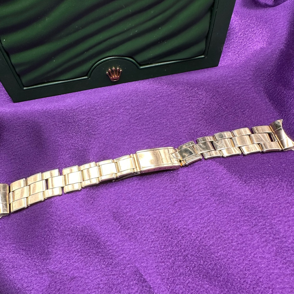Vintage Gold Filled Rolex Oyster Bracelet For A Rolex Ref  1024